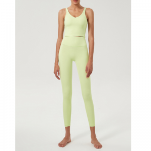 ชุดโยคะ U-shape ที่เบาะสูงเอวสูง