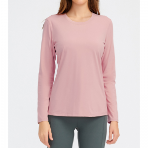 เสื้อเชิ้ตคอโยคะคอแห้งแห้ง