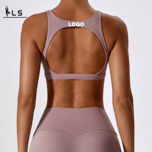 SC10169 Cross Back Yoga Sports Bra ผลกระทบสูงโยคะบราบราคุณภาพสูงผู้หญิงออกกำลังกายกีฬาบรา