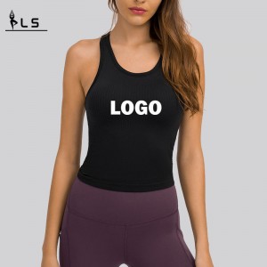 SC102510 TANK TANK FITNESS TANK TAP TOP TOP SPLIT