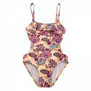 ชุดว่ายน้ำของเด็ก ๆ ที่มีเชือกแขวนคอด้านหลังที่พิมพ์ออกมา