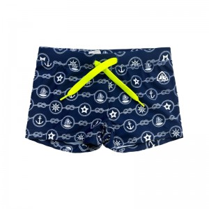 พิมพ์ลำต้นว่ายน้ำสีทึบสำหรับเด็กผู้ชาย